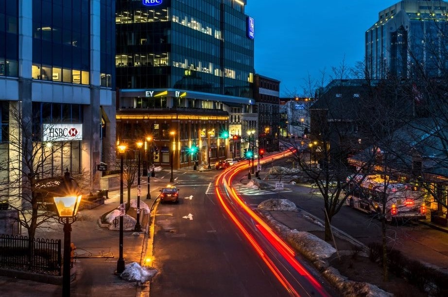 Picture of lower water street in Halifax